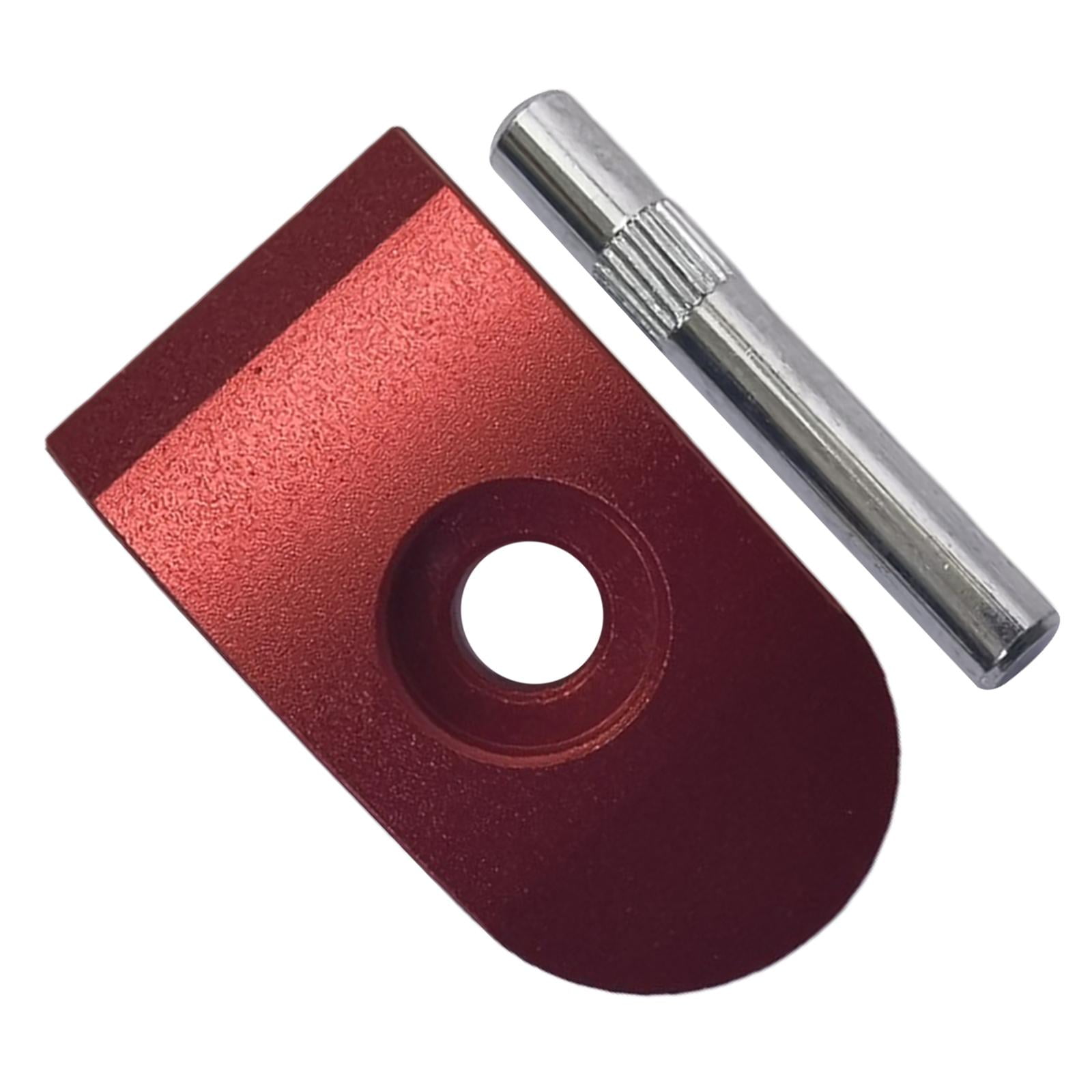 Ioensy - Juego De Ganchos Plegables Universales Tornillo De Bloqueo De Perno De Bisagra Metal Para Piezas Xiaomi M365 Rojo
