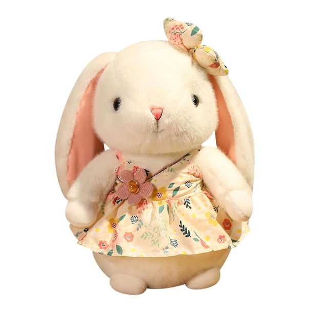 de Peluche de Juguete de Peluche Conejo de Pascua Decoración Huggable Conejo Estatuilla Muñeca de Peluche Animal de Peluche para Niñas Niños amarillo claro 40cm