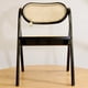thumbnail image 5 of Silla de Comedor Plegable de Madera y Ratan, 5 of 5