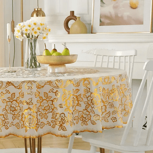 Genérico - Mantel Redondo Prueba Aceite Sin Lavado