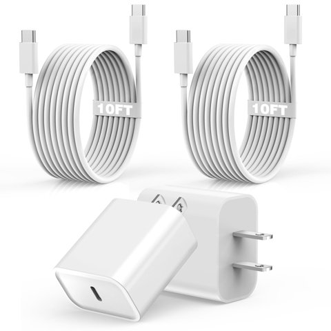 Nuinno - Cargador Rápido Para Iphone 16/15 Pro Max/15 Plus/Ipad Pro/Air/Mini