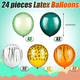 thumbnail image 2 of 24pcs, Jungle Balloons 12 Inch Jungle Safari Balloons Animal Print Balloons Jungle Safari Theme Party Decorations Jungle Theme Party Supplies (Fresh Color,Animal Print Style), 2 of 3