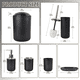 thumbnail image 2 of "Juego De Accesorios De Baño Belug  De 6 Piezas Plástico Y Hogar Negro ", 2 of 5