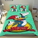 thumbnail image 1 of Pájaro Carpintero Woody Conjunto de sábanas temático, trío de piezas, cómodo y amigable con la piel, diseño único, regalo de decoración para el hogar para familiares, amigos y fans,140cm *210cm, 1 of 6