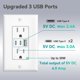 thumbnail image 3 of Paquete de 12 enchufes USB Amico, 3 puertos, 30 W, 15 A, con 2 de tipo C y 1 de tipo A, 3 of 7