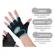 thumbnail image 2 of Guantes De Gimnasio Ejercicio Pesas Entrenamiento Fitness Celeste, 2 of 3