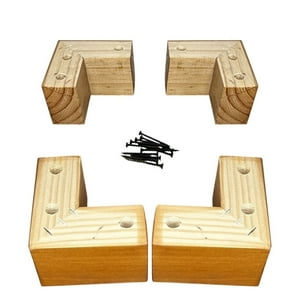 Bloccare - Kit 4 Patas Tipo L - Altura 6.5 Cm (Miel)