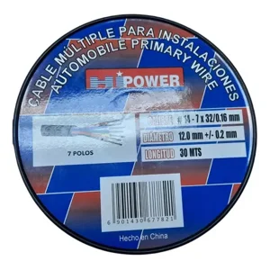 Genérico - Cable 7 Polos Automotriz 30 Mts