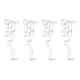 thumbnail image 1 of 4 piezas de clips para cenefas, soporte de instalación oculto de plástico transparente en forma de arco de 2.5 pulgadas para persianas horizontales de madera y madera sintética, 1 of 6