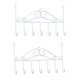 thumbnail image 3 of 2 Ganchos Para Puerta, Color Blanco., 3 of 5