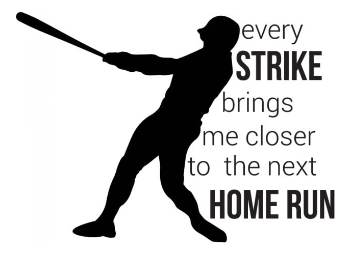 Rienda Libre Graphics - Decomural Every Strike Baseball Ws-43122