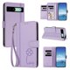 thumbnail image 2 of Funda Cartera Trébol para Google Pixel 8A con Ranuras Tarjetas y Carga Inalámbrica Morado claro, 2 of 6