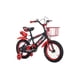 thumbnail image 1 of Bicicleta Aro 14 con Cesta, Ruedas Luces y Botellón de Agua Rojo, 1 of 4