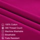 thumbnail image 3 of Funda de Almohada PiccoCasa 300 Hilos de Algodón Egipcio Queen Fucsia, 3 of 7