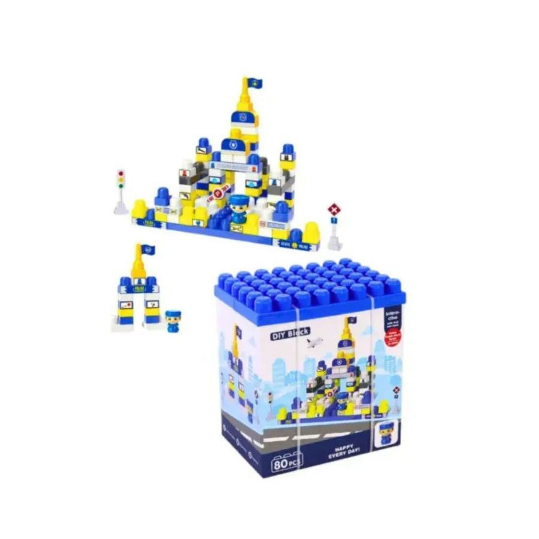 Click Ventas - Bloques De Juguete Divertidos Construccion 80 Piezas Azul