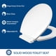 thumbnail image 4 of Asiento de inodoro Mayfair Ashton de cierre suave con bisagra simple, blanco, 4 of 8