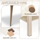 thumbnail image 5 of Uxcell 2 Pulgadas Almohadillas Antideslizantes para Muebles, 4 Piezas Cuadradas de Gomas para Ruedas de Sillas para Suelos de Madera, Marrón, 5 of 6