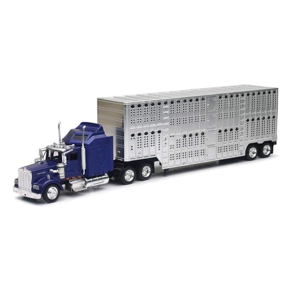 Camión de juguete New Ray Toys escala 1/43 Kenworth W900 Pot Belly