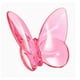 thumbnail image 1 of Figura De Mariposa De Cristal, Figura De Mariposa Voladora Para Estantería, Escritorio De Casa, Color Rosa, 1 of 5
