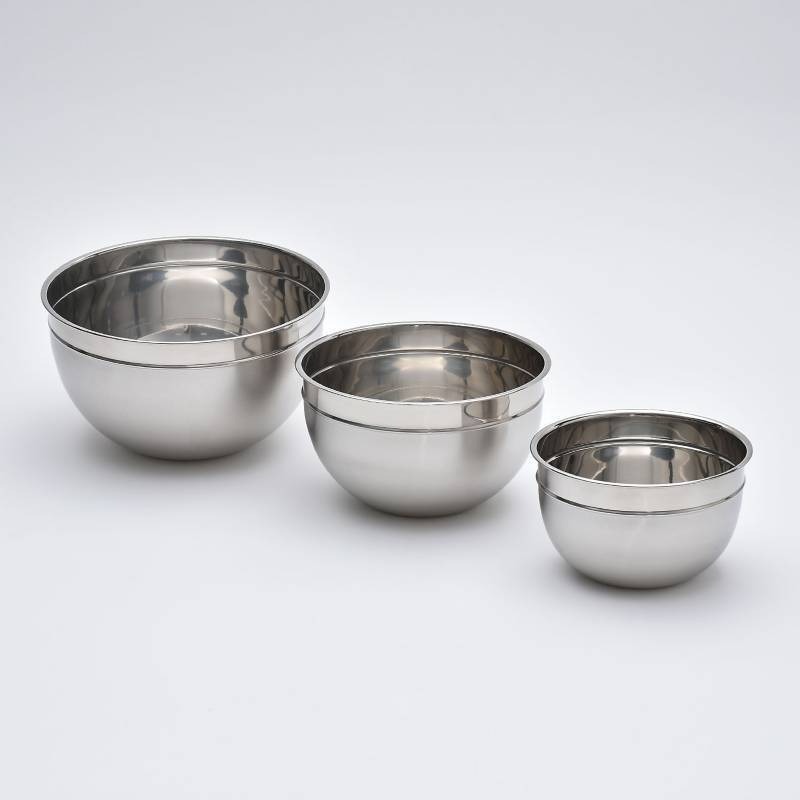 Genérico - Pack 3 Bowls Acero Inoxidable Repostería Cocina Ensaladas