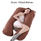 thumbnail image 5 of Almohada para embarazadas, almohada en forma de U desmontable y lavable, cojín grande, almohada de cintura, 5 of 5