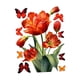 thumbnail image 1 of Adhesivo Para Ventana Con Mariposas Y Tulipanes, Fácil De Instalar, Para Decorar El Hogar Y La Escuela, 1 of 3