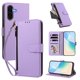 thumbnail image 2 of Funda con Billetera para [Samsung Galaxy A56 5G] con Bolsillo Zipper y Tarjetero Morado claro, 2 of 6