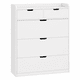 thumbnail image 1 of Zapatero Organizador 3 Puertas Abatibles y 2 Cajones Blanco, 1 of 3