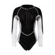 thumbnail image 1 of Traje de neopreno para mujer Traje de neopreno Frente Zip Bikini de buceo Negro XS, 1 of 7