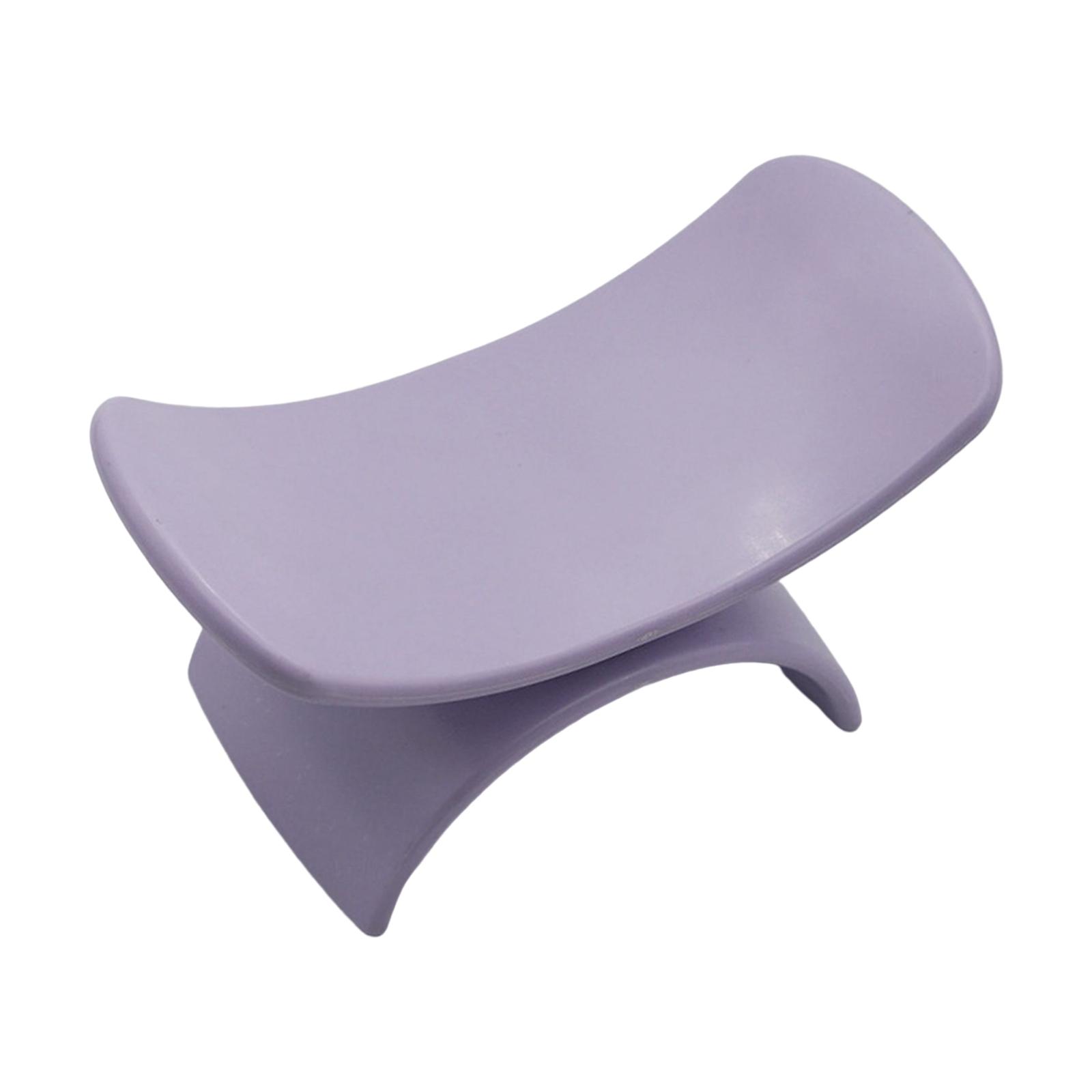 Ioensy - Nail Arm Rest Almohada En Forma De U Portátil Antideslizante Para Uñas Acrílicas Manicura Púrpura