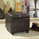 thumbnail image 1 of Otomana de almacenamiento Modway Treasure de piel sintética con forma de cubo, color espresso, 1 of 4