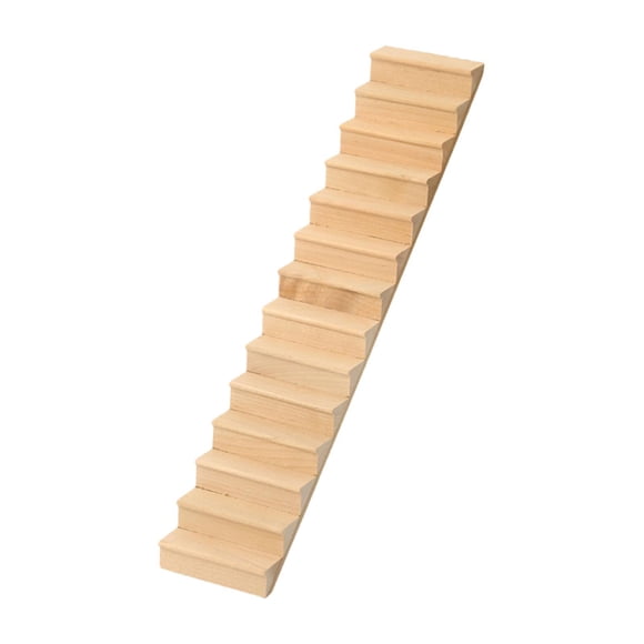 1/12 Dollhouse Escalera De Madera Paisaje Diseño Prop Para Regalo Cumpleaños Niños