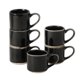 thumbnail image 1 of Tazas de espresso Mr. Coffee 6 piezas 110 ml negro de gres, 1 of 6