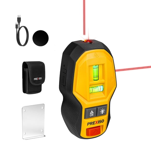 Nivel Láser Prexiso 2 en 1 Recargable con Detector de Clavos