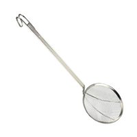 Magideal - Colador Cocina Cuchara Malla Fina Acero Inoxidable Mango Ergonómico Fácil Limpieza Malla Pequeña Adecuado Para Cocina Doméstica Y Profesional Freír Pa 22 Centímetros
