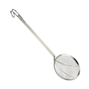 Magideal - Colador Cocina Cuchara Malla Fina Acero Inoxidable Mango Ergonómico Fácil Limpieza Malla Pequeña Adecuado Para Cocina Doméstica Y Profesional Freír Pa 22 Centímetros