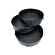 thumbnail image 1 of Pack 3 Moldes Desmontable Tortas Acero Antiadherente Negro, 1 of 3