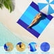 thumbnail image 4 of Manta de playa BYDOLL impermeable a prueba de arena para 4-7 adultos, color azul, 4 of 7