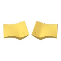 Ioensy - 2 Piezas De Silicona Delineador De Ojos Estampador De Pestañas Herramienta Guía Para Mujer Maquillaje Amarillo