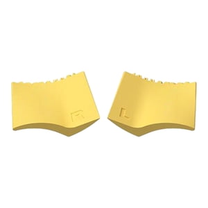 Ioensy - 2 Piezas De Silicona Delineador De Ojos Estampador De Pestañas Herramienta Guía Para Mujer Maquillaje Amarillo