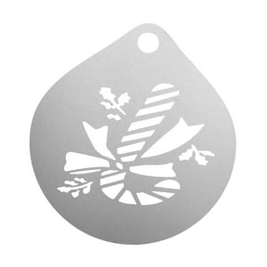 Genérico - Plantilla De Cappuccino Arts Portátil Para Accesorios De Barra Mousse Avena Cupcake Crutch