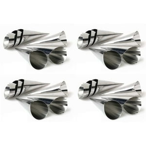Genérico - Pack X24 Cono Molde Para Cannoli Cachito Croissant Pan Danes