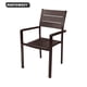 thumbnail image 4 of Silla Terraza Con Brazos Polywood Impermeable Cafe Tamaño Único, 4 of 4
