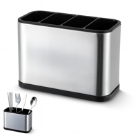 Genérico - Organizador Escurridor Utensilios Cubiertos Acero Inoxidable