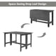 thumbnail image 1 of TOPMAX Farmhouse Wood Extendable Dining Table with Drop Leaf for Small Places, Gray(OLD SKU N717P195019), 1 of 3
