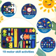 thumbnail image 3 of Tablero sensoriales interactivo montessori juego de tela, 3 of 3