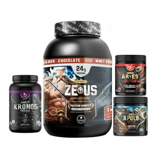Palikos Fitness - Proteina Complex 1Kg Chocolate Creatina Apolo 300Gpre Entreno Ares Bcaa Kronos