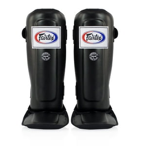 Espinilleras Fairtex Sp3 Muay Thai Para Hombre, Mujer Y Niño, Color Negro