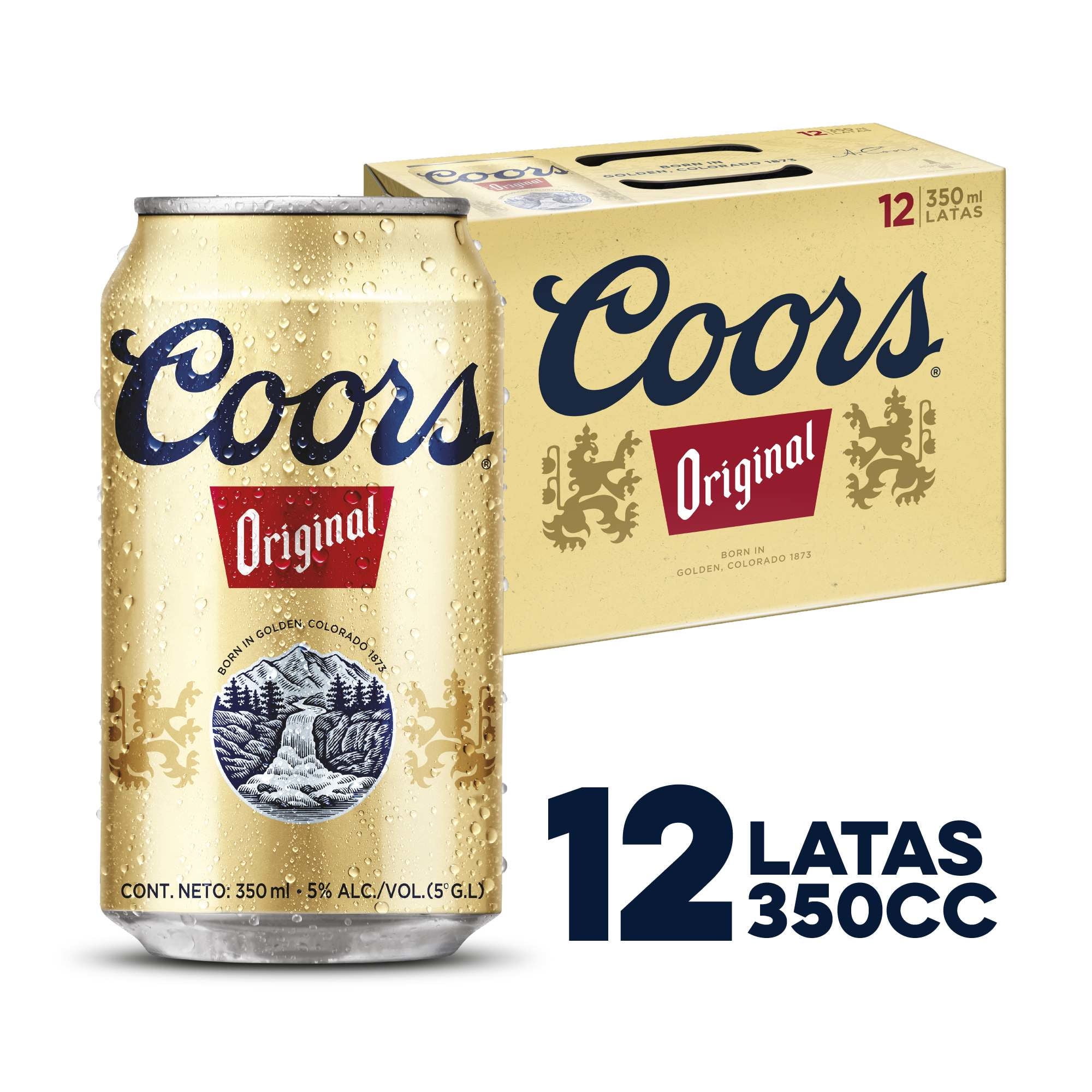 Cerveza American Lager Latas Pack 12 u Coors
