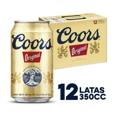 Cerveza American Lager Latas Pack 12 U Coors